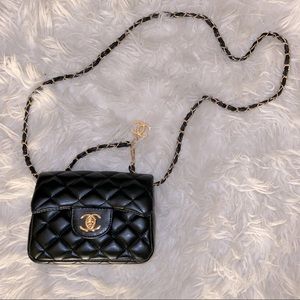 Mini Quilted Crossbody Bag